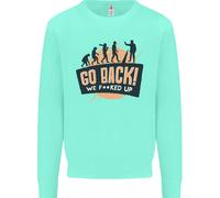 Go Back Divertente Cambiamento Climatico Ambiente Uomo Felpa