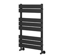 Go Bathrooms Ark - Portasciugamani da bagno, 800 x 500 mm, colore: nero opaco