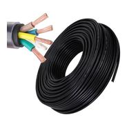 GO BEYOND YOURSEIF Cavo da 4 Mm² A Conduttori, Cavo Elettrico Intrecciato in PVC, Rame Privo di Ossigeno, Flessibile Puro 30 Piedi for Strisce Illuminazione LED Auto(90ft,6.0mm²)
