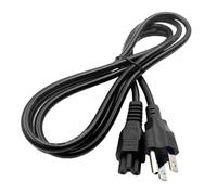 GO BEYOND YOURSEIF Cavo Di Alimentazione A 3 Poli Da 4/5/6 Piedi Con Connettore C5 A Quadrifoglio, Cavo Di Ricarica For Laptop CA Standard Americano, Spina A 3 Conduttori for Notebook(UL-5ft-0.75mm²)