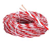GO BEYOND YOURSEIF Cavo di Alimentazione A Doppino Intrecciato RVS in Rame Puro A 2 Conduttori da 0,5 Mm² A 2,5 Mm², Flessibile, per Uso Domestico, con Protezione Antincendio(60ft,2C-1.5MM2)