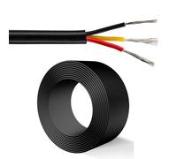 GO BEYOND YOURSEIF Cavo di Alimentazione Flessibile da 320 Piedi, con Guaina in PVC Resistente alle Alte Temperature, Conduttore Rame Stagnato, for Cablaggio Elettrico E Automobilistico(26AWG-3C)