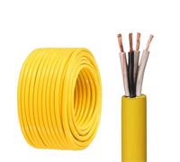 GO BEYOND YOURSEIF Cavo Di Alimentazione Ignifugo In Gomma Schermato Flessibile For Miniere Di Carbone A 4 Conduttori Da 2,5-16 Mm², 0,66/1,14 KV, Con Nastro Isolante(160ft,3 * 2.5+1 * 2.5)