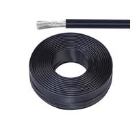 GO BEYOND YOURSEIF Cavo di Collegamento in PVC 28-16 AWG, Rotolo Intero Nero, Rame Stagnato UL1007, Flessibile for Collegamenti Interni, Cablaggio Marino, Elettronico E Automobilistico(28AWG)