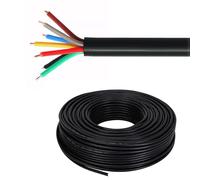 GO BEYOND YOURSEIF Cavo di Controllo KVV A 7 Conduttori, Filo Rame Isolato in PVC da 1,0-4,0 Mm², 450/750 V, Trasmissione Flessibile Segnali E Potenza Industriale(45ft,4mm2-7c)