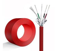 GO BEYOND YOURSEIF Cavo Di Osservazione Impermeabile Schermato A 4 Conduttori, Filo Sensore, Schermatura In Rame Stagnato E Foglio Di Alluminio for Ingegneria Geotecnica(25ft)