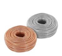GO BEYOND YOURSEIF Cavo Elettrico Flessibile Calibro 5, Guaina Trasparente in PVC di Rame Stagnato da 30 A 160 Piedi, Resistente al Calore con Nastro Isolante(130ft,16mm2)