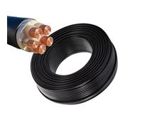 GO BEYOND YOURSEIF Cavo Elettrico in Rame Privo di Ossigeno A 4+1 Conduttori, Cavo Flessibile, Cavo di Alimentazione da 0,6/1 KV for Cablaggio Industriale E Domestico(45ft,4x35+1x16mm²)