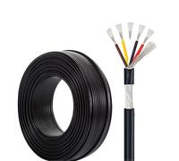 GO BEYOND YOURSEIF Cavo Elettrico Schermato Calibro 26/24/22/20/18, Filo Conduttore in Rame Stagnato A 5 Anime, Filo in PVC Ignifugo Ignifugo da 25 Piedi con Nastro Isolante(45FT,22AWG-5C)