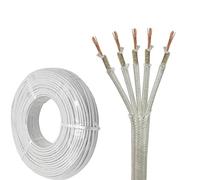 GO BEYOND YOURSEIF Cavo Isolato in Mica Ad Alta Temperatura 500°C, Filo Rame Privo di Ossigeno A 5 Conduttori, Ignifugo E Resistente alla for Forni Industriali, Fornaci (0,75-4 Mm²)(130ft,1mm2-5c)