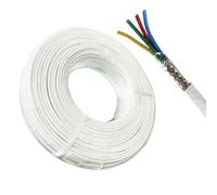 GO BEYOND YOURSEIF Cavo Schermato 4 Conduttori AWG 18/20/22, Rotolo 300 Ft - Guaina FEP/PTFE, Conduttore in Rame Argentato E Schermatura Intrecciata, Temp. -60°C A +200°C(0.12mm²)