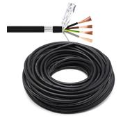 GO BEYOND YOURSEIF Cavo Schermato Doppio A 4 Conduttori 22 AWG - Conduttore in Rame Puro UL2464 + Filo Elettrico Schermato Intrecciato, Filo da 300 V / 80 °C for Dati, Audio E Alimentazione(200ft)