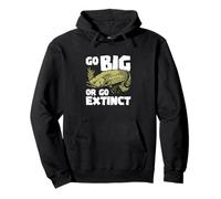 Go Big Or Go Extinct Ittiologia Divertente Arapaima Fish Lovers Felpa con Cappuccio