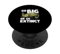Go Big Or Go Extinct Ittiologia divertente Arapaima Fish Lovers PopSockets PopGrip Adesivo