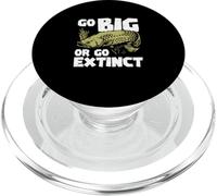 Go Big Or Go Extinct Ittiologia divertente Arapaima Fish Lovers PopSockets PopGrip per MagSafe