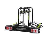 GO BIKER Zenith 4 Portabici per 4 Biciclette - Forcellone - Antifurto - Facile Installazione - Trasporto sicuro e confortevole - Portata 15 kg per corsia