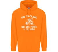Go Ciclismo Say Voci Nel Mio Testa Ciclisti Bambini Felpa con Cappuccio