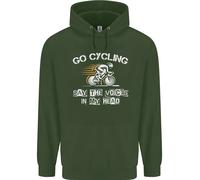 Go Ciclismo Say Voci Nel Mio Testa Ciclisti Bambini Felpa con Cappuccio