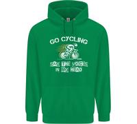 Go Ciclismo Say Voci Nel Mio Testa Ciclisti Bambini Felpa con Cappuccio