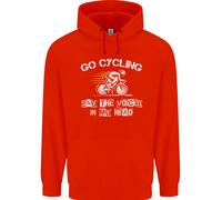 Go Ciclismo Say Voci Nel Mio Testa Ciclisti Bambini Felpa con Cappuccio