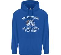 Go Ciclismo Say Voci Nel Mio Testa Ciclisti Bambini Felpa con Cappuccio