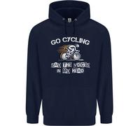 Go Ciclismo Say Voci Nel Mio Testa Ciclisti Bambini Felpa con Cappuccio