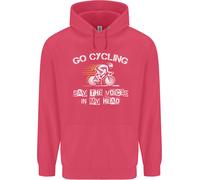Go Ciclismo Say Voci Nel Mio Testa Ciclisti Bambini Felpa con Cappuccio