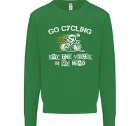 Go Ciclismo Say Voci Nel Mio Testa Ciclisti Bambini Felpa Maglione