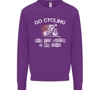 Go Ciclismo Say Voci Nel Mio Testa Ciclisti Bambini Felpa Maglione