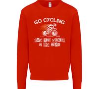 Go Ciclismo Say Voci Nel Mio Testa Ciclisti Bambini Felpa Maglione