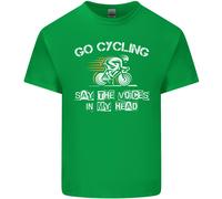 Go Ciclismo Say Voci Nel Mio Testa Ciclisti T-Shirt Ragazzi Ragazze