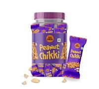 Go Desi Barretta Chikki di arachidi | Senza conservanti e colori aggiunti | Gajak | Dolci | Gazak | 50 pezzi