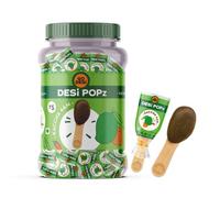 GO DESi Popz Kaccha Aam | 100 pezzi | Aam Candy | Spuntini alla frutta | Caramelle acide | Lecca lecca | Caramelle crude al mango
