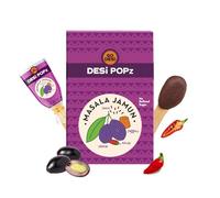 GO DESi POPz with Bits- Masala Jamun (40 pezzi) DESi POPz Spuntini alla frutta Lollipop per bambini, 440 g