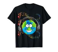 Go Earth It's Your Earth Day Musica Sing Dance Planet Party Maglietta