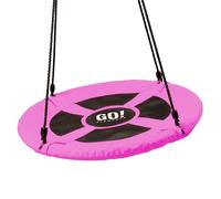 GO!elements altalena a nido | altalena rotonda per bambini | altalena per bambini & altalena adulti regolabile in altezza fino a 150 kg di capacità | Dimensioni: ø 100 cm, Colore: Rosa