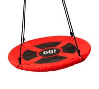 GO!elements altalena a nido | altalena rotonda per bambini e adulti | regolabile in altezza fino a 150 kg | Dimensioni: ø 100 cm, Colore: Rosso