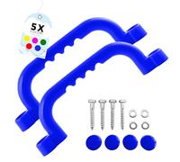 GO!elements Maniglia di Sicurezza per Parco Giochi | Maniglie per Telaio per Arrampicata per Bambini | accessori per casetta da gioco | In coppia (2 pezzi), colore: Blu