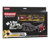Carrera GO!!! Pacco estensione binario - F1 Racer, 1,3 metri, 4 sezioni dritte e sezione tunnel