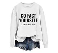 Go Fact Yourself Felpa con cappuccio Go Fact Yourself Truth Matters, bianco-1, 3XL