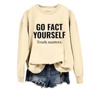 Go Fact Yourself Felpa con cappuccio Go Fact Yourself Truth Matters, Khika-1, XL
