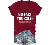 Go Fact Yourself - Maglietta Go Fact Yourself Truth Matters, Porpora, S
