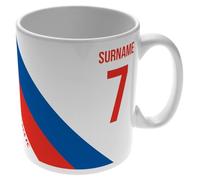 Go Find A Gift Tazza personalizzata a righe colorate da 325 ml per i tifosi del Crystal Palace, ideale per tifosi di calcio Eagles