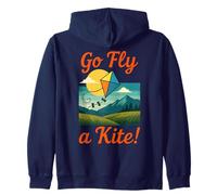 Go Fly a Kite - Divertente design retrò per esterni Felpa con Cappuccio