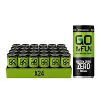 Go&Fun Energy Drink ZERO 24 Lattine 250ml Guaranà Ginseng Senza Taurina