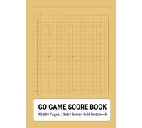 Go Game Score Book A5 Size: 19x19 Goban Grid Notebook for Recording Games, Studying Joseki & Tsumego Practice - 100 Pages (Igo/Baduk/Weiqi)
