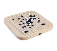 GO Game Set - Deluxe 19x19 Grid Board, pieghevole magnetico GO Board con singole pietre convesse | Wooden Go Game pieghevole, set di giochi da viaggio portatile, gioco di strategia educativa per tutte