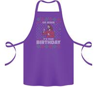 Go Gesù It's Your Birthday Divertente Natale Cotone Grembiule 100% Biologico
