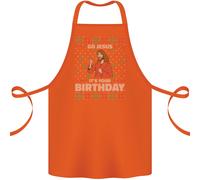 Go Gesù It's Your Birthday Divertente Natale Cotone Grembiule 100% Biologico