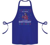 Go Gesù It's Your Birthday Divertente Natale Cotone Grembiule 100% Biologico